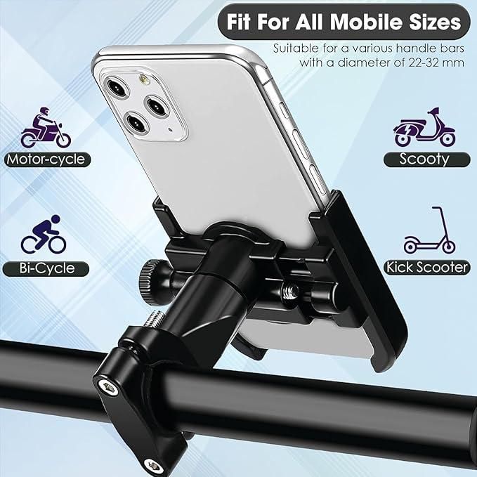 🌀 360° Rotation Phone Mount – Perfect Grip, Perfect Ride! 🚴📱