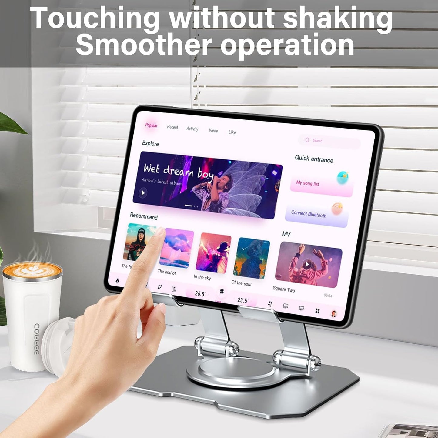 Rotating Base Tablet Stand