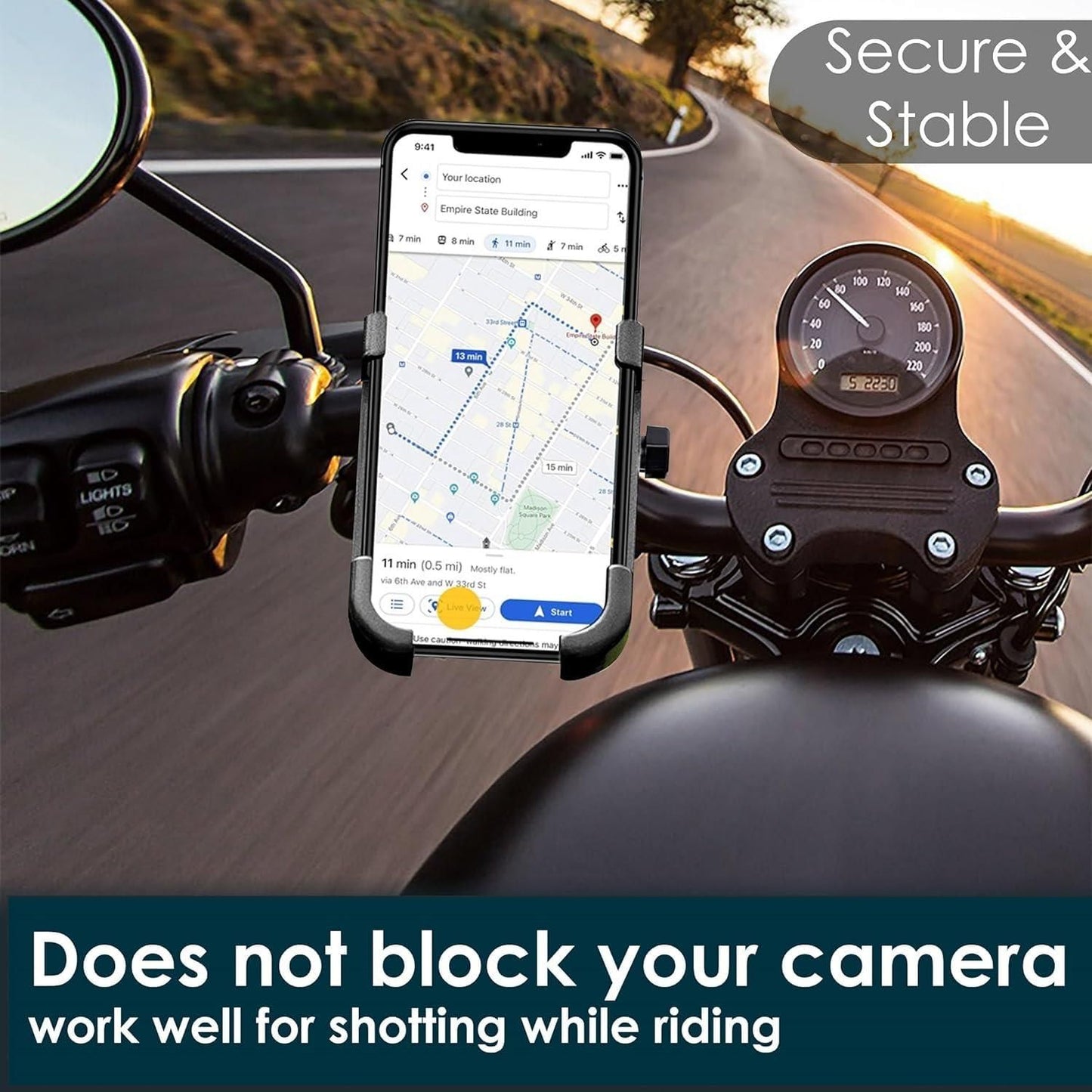 🌀 360° Rotation Phone Mount – Perfect Grip, Perfect Ride! 🚴📱